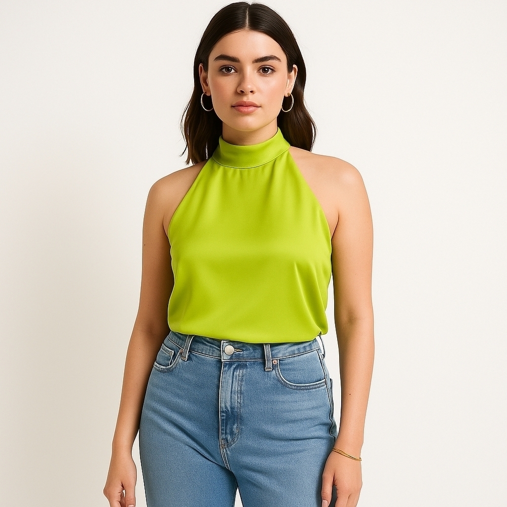 Rachel Zoe Sleeveless Halter Blouse – Size M (NWT)